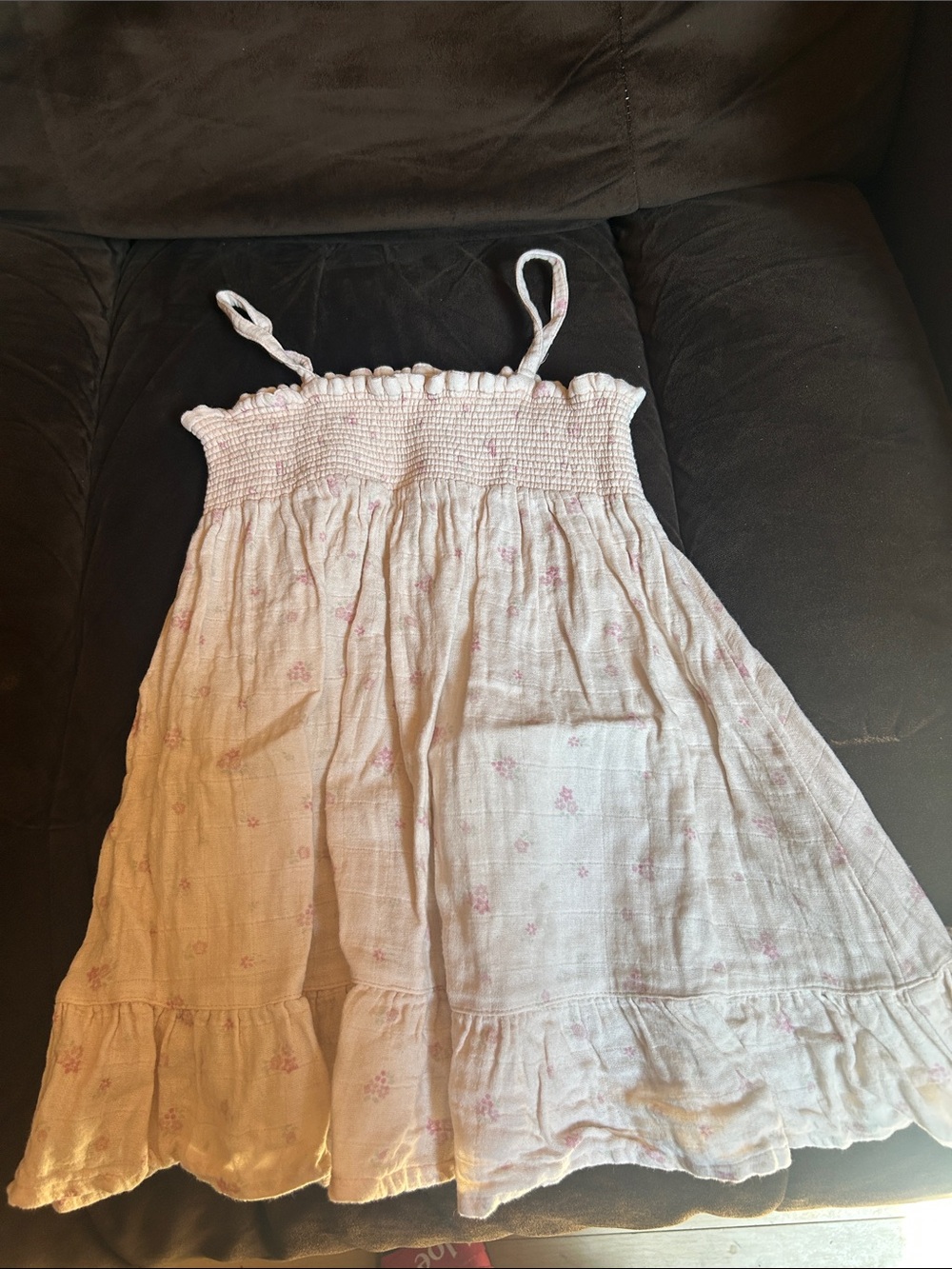 Jamie Kay Light Pink Floral Smocked Sundress 3t